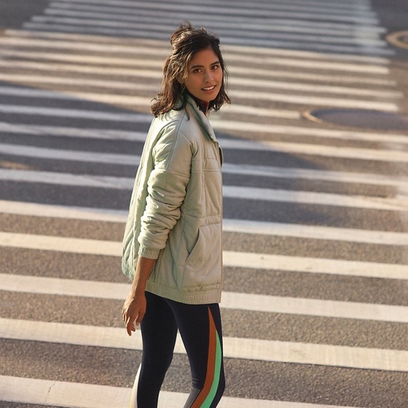 Anthropologie All Fenix Benita Cotton Quilted Full Zip Jacket in Sage, XL - Picture 12 of 12